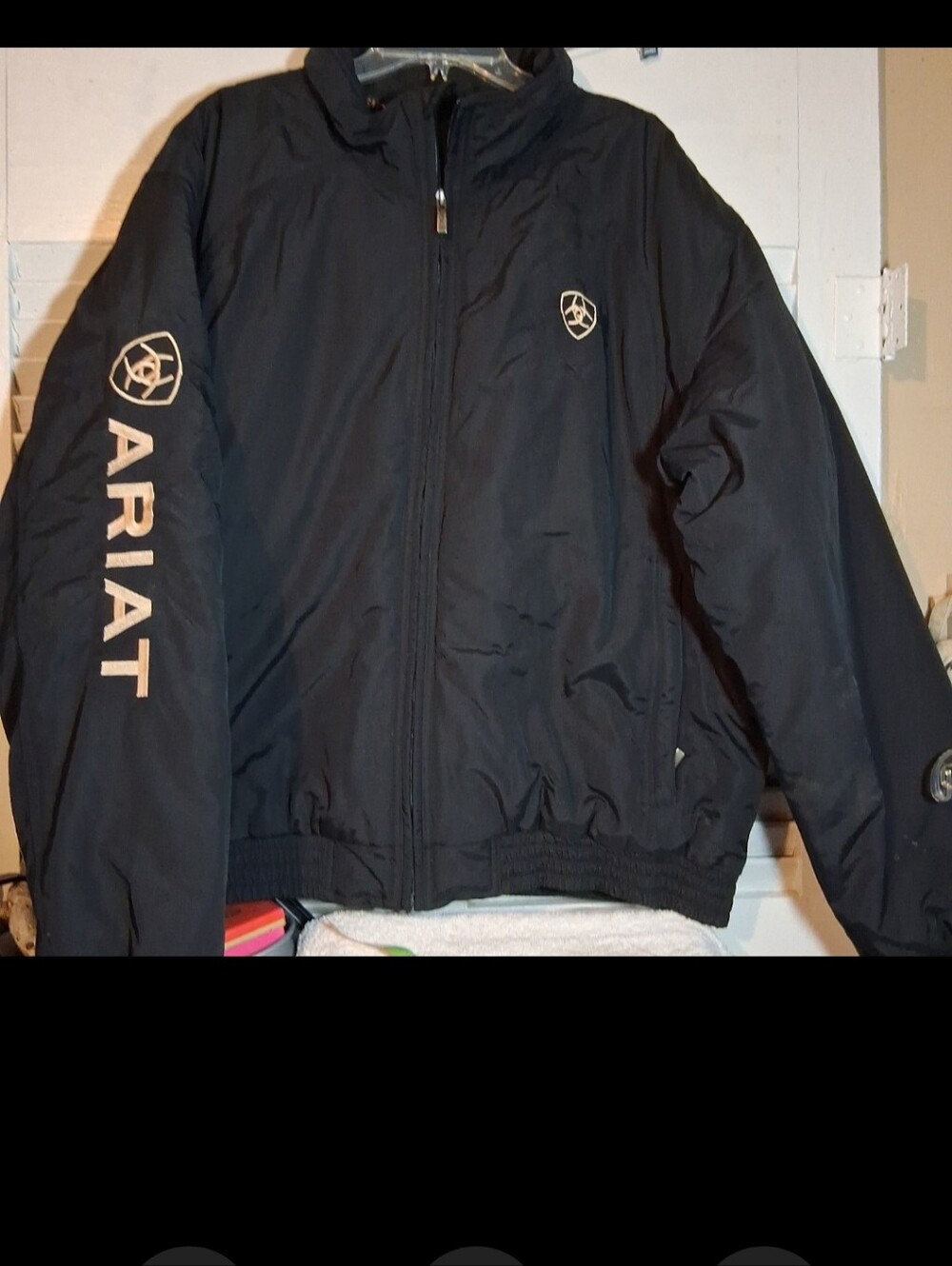 Ariat Black Puffer Bomber Coat